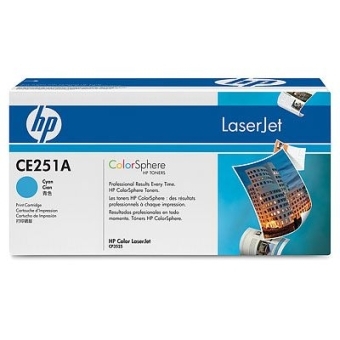 Картридж HP (CE251A) cyan 504C для Color LJ CM3530 / CM3530fs / CP3525dn / CP3525n / CP3525x original