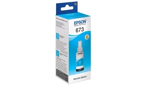 Контейнер с чернилами (C13T67324A) №673 cyan EPSON L800 70ml Original