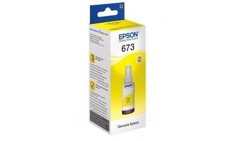 Контейнер с чернилами (C13T67344A) №673 yellow EPSON L800 70ml Original