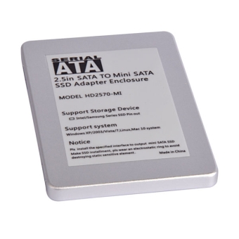 2,5-дюймовый SATA для мини SATA SSD адаптер (HD2570-MI)