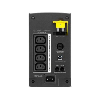 ИБП APC BX700UI, 700BA, 700VA/,390W, 140-300V, 200*115*256mm 6kg, 4 розетки  (линейно-интерактивный)