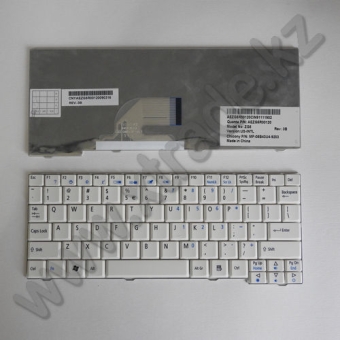 Клавиатура для ноутбука ACER aspire one A150/D150/D250/ZG5/531H (ACR7-US-WHITE-A), белая, англ.