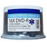 DVD-R Disk 4,7 Gb 16X (50 pack) Showman Inkjet White