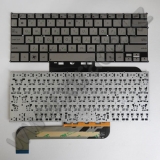 Клавиатура для ноутбука ASUS UX21, серая, рус.