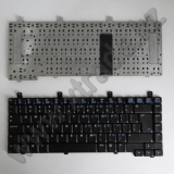 Клавиатура для ноутбука HP ZV5000/DV5000/NX9100/ZV6000/ZV5000/ZE2000/ZE2100/ZE2200/ZE2500/V2300/V5000/ZX5000 (HCQ11-US-BLACK-A), черная, англ.