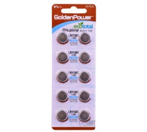 Батарейка LR1130G GOLDEN POWER (1,5/LR1130/LR54/389/G10/189) Батарейка LR1130G GOLDEN POWER (1,5/LR1130/LR54/389/G10/189)