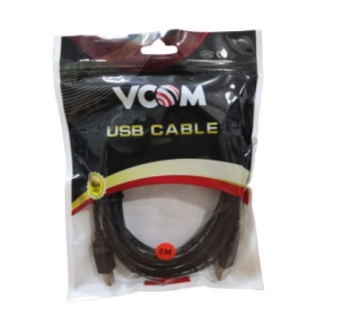 Cable USB AM-BM 5m экранированный д/принтера V COM Cable USB AM-BM 5m экранированный д/принтера V COM