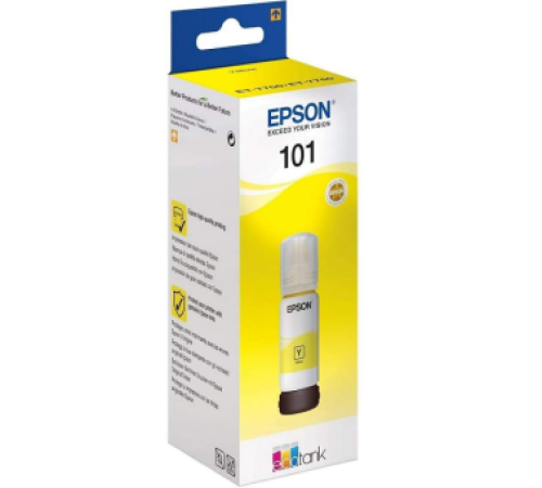 Контейнер с чернилами  №101 yellow EPSON EcoTank - L4150/ L4160/ L6160/ L6170/ L6190 70ml. ОЕМ