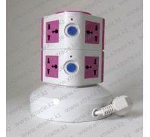 Разветвитель-адаптер вертикальный на 8 розеток (3m) 13A/250V 50/60Hz max:2500W
