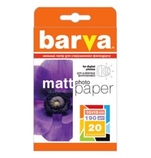 190g (10x15) 20л бумага BARVA Матовая Двусторонняя (IP-B190-065)