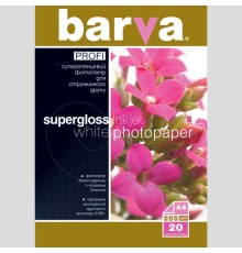 285g А4 20л бумага BARVA PROFI Белый Суперглянец (IP-R285-033)