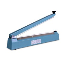 Запайщик PFS-400. Корпус сталь. Время сварки, сек: 0-2.5. Размер шва, мм: 400х2. Свариваемые материалы: полиэтилен, полипропилен, ПВХ, ламинированная бумага, кашированная фольга.