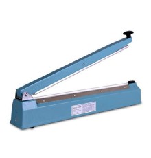Запайщик PFS-400. Корпус сталь. Время сварки, сек: 0-2.5. Размер шва, мм: 400х2. Свариваемые материалы: полиэтилен, полипропилен, ПВХ, ламинированная бумага, кашированная фольга.