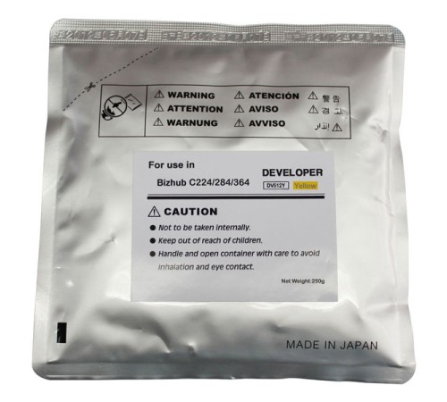 Девелопер (DV512) yellow 210гр для KONICA MINOLTA C224 / 284 / 364 Девелопер (DV512) yellow 210гр для KONICA MINOLTA C224 / 284 / 364