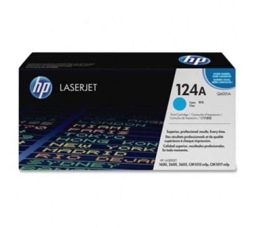 Картридж HP (Q6001A) cyan 124C для Color LJ 1600/2600 original Картридж HP (Q6001A) cyan 124C для Color LJ 1600/2600 original