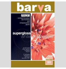 255g A4 20л бумага BARVA PROFI Белый Суперглянец (IP-R255-061)