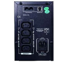 Линейно-интерактивный ИБП SantakUPS CPU, AVR, LCD display, 1200VA/720W, 12V7AH*2pcs, 120-240V, USB, RJ11/45, 350*120*188mm, 11.2kg, metal case, black (K1200C)