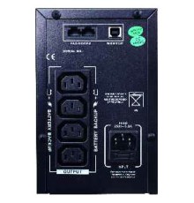 Линейно-интерактивный ИБП (Без аккумулятора) SantakUPS CPU, AVR, LCD display, 1000VA/600W, 12V7AH*2pcs, 120-240V, USB, RJ11/45, 350*120*188mm, 10.5kg, metal case, black (K1000C)