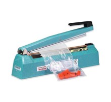 Запайщик PFS-200.Корпус сталь.Время сварки, сек: 0-2.5. Размер шва, мм: 200х2. Свариваемые материалы: полиэтилен, полипропилен, ПВХ, ламинированная бумага, кашированная фольга.