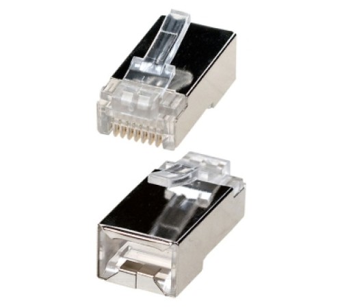 Разъем RJ45 (TP-10P10C) (cat.5e) экранированный Разъем RJ45 (TP-10P10C) (cat.5e) экранированный
