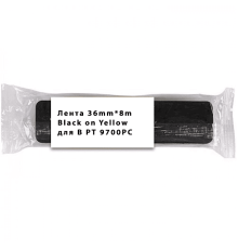 Лента 36mm*8m Black on Yellow для B PT 9700PC