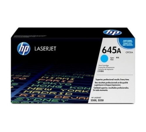 Картридж HP (C9731A) cyan 645C для Color LJ 5500 / 5550 original Картридж HP (C9731A) cyan 645C для Color LJ 5500 / 5550 original