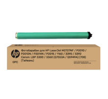 Фотобарабан для HP LaserJet M2727NF / P2010 / P2012N / P2014N / P2015 / 1160 / 3390 / 3392
Canon: LBP 3300 / 3360 (Q7553A / Q5949A) (708) (Тайвань)