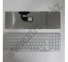 Клавиатура для ноутбука SONY SVE 15, белая, рус.