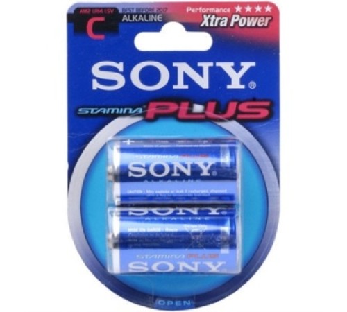 Батарейка C (AM2/LR14/1.5V) SONY (комплект 2 шт) в Алматы