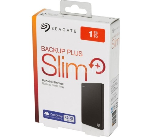 Портативный жесткий диск Seagate Backup Plus Slim 1TB Portable Storage, Backup made easy