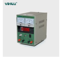 Блок питания Yihua1501T  Высокая стабильность, надежное качество и долговечность, способен обнаруживать сигналы мобильного телефона GSM, предназначен для обеспечения выходной мощности 0-15 В постоянного тока и проверки 0-99,9 В постоянного тока.широко исп