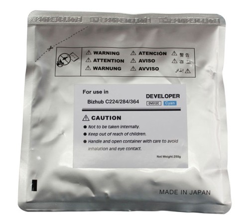 Девелопер (DV512) cyan 210гр для KONICA MINOLTA C224 / 284 / 364 Девелопер (DV512) cyan 210гр для KONICA MINOLTA C224 / 284 / 364