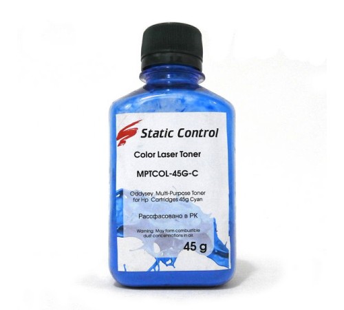 Тонер для HР UNIVERSAL STATIC CONTROL MPTCOLOR Cyan 45гр. Тонер для HР UNIVERSAL STATIC CONTROL MPTCOLOR Cyan 45гр.