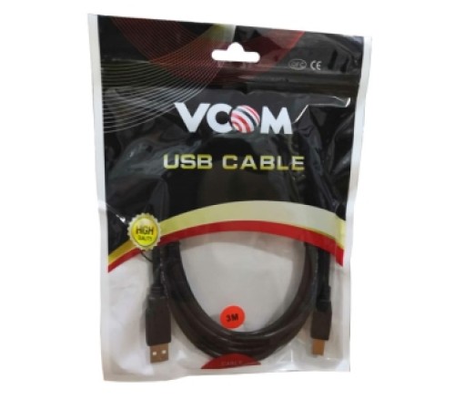 Cable USB AM-BM 3m экранированный д/принтера V COM Cable USB AM-BM 3m экранированный д/принтера V COM