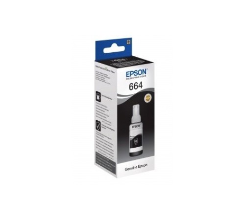 Контейнер с чернилами (C13T66414A) №664 black EPSON L100/L200 70ml Original