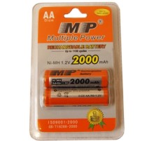 Батарейка аккумуляторная AA MULTIPLE POWER MP-2000, Ni-MH 1,2V, R6, 2000 мАч