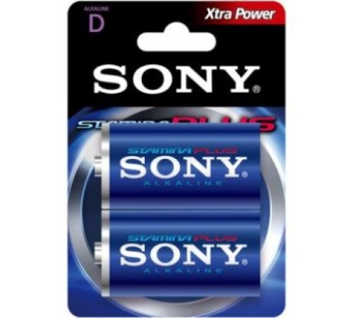 Батарейка D (AM1/LR20/1.5V) SONY (комплект 2 шт) в Алматы