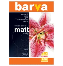 130g А4 100л бумага BARVA Матовая Двусторонняя (IP-B130-007)