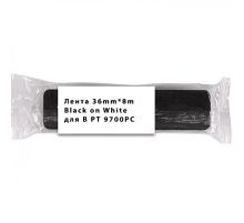 Лента 36mm*8m Black on White для B PT 9700PC