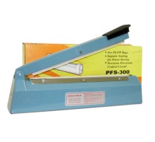 Запайщик PFS-300. Корпус сталь. Время сварки, сек: 0-2.5. Размер шва, мм: 300х2. Свариваемые материалы: полиэтилен, полипропилен, ПВХ, ламинированная бумага, кашированная фольга.