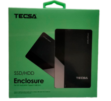 Корпус для жесткого диска SSD с адаптером Tecsa  Hard Drive Enclosure USB C 3.0 with org Connector