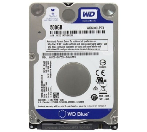 Жесткий диск Western Digital Blue WD5000LPCX 500GB Жесткий диск Western Digital Blue WD5000LPCX 500GB