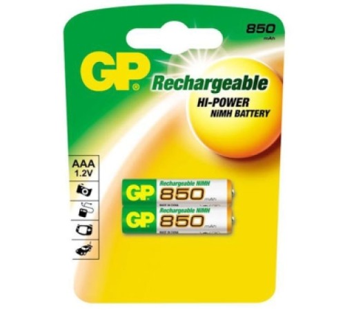 Батарейка аккумуляторная AAA (GP85AAAHC-L2/850mAh/1.2V) пара