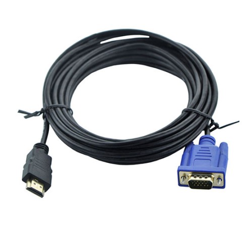 Кабель HDMI-VGA (15F) 5м NoName Кабель HDMI-VGA (15F) 5м NoName