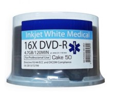 DVD-R Disk 4,7 Gb 16X (50 pack) Showman Inkjet White