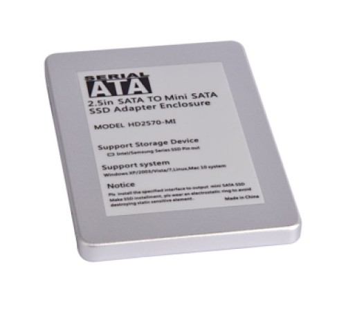 2,5-дюймовый SATA для мини SATA SSD адаптер (HD2570-MI)