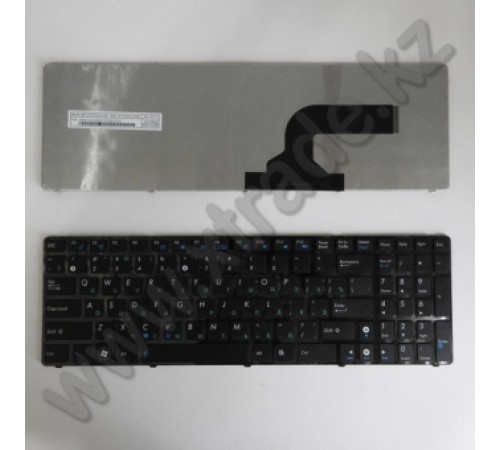 Клавиатура для ноутбука ASUS K73/X53/G72/X53/K53/A53/A52J/K52J/G51/G53/N53 (Small enter key), черная, рус. Клавиатура для ноутбука ASUS K73/X53/G72/X53/K53/A53/A52J/K52J/G51/G53/N53 (Small enter key), черная, рус.
