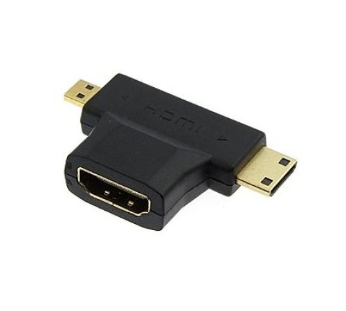Разъем HDMI F to Mini HDMI + Micro HDMI в Алматы