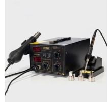 Паяльная станция Yihua-YIHUA 852D+  (бесщеточный двигатель вентилятора)  2 В 1  