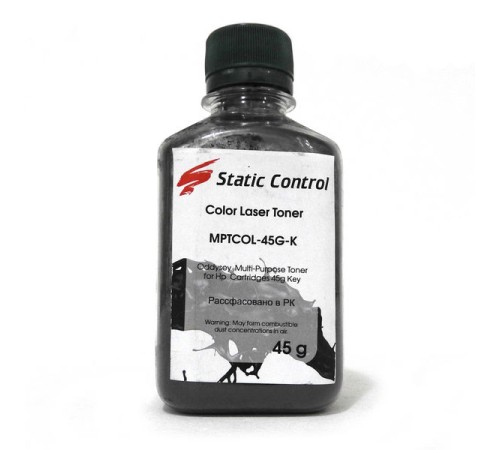 Тонер для HР UNIVERSAL STATIC CONTROL MPTCOLOR Black 45гр. Тонер для HР UNIVERSAL STATIC CONTROL MPTCOLOR Black 45гр.